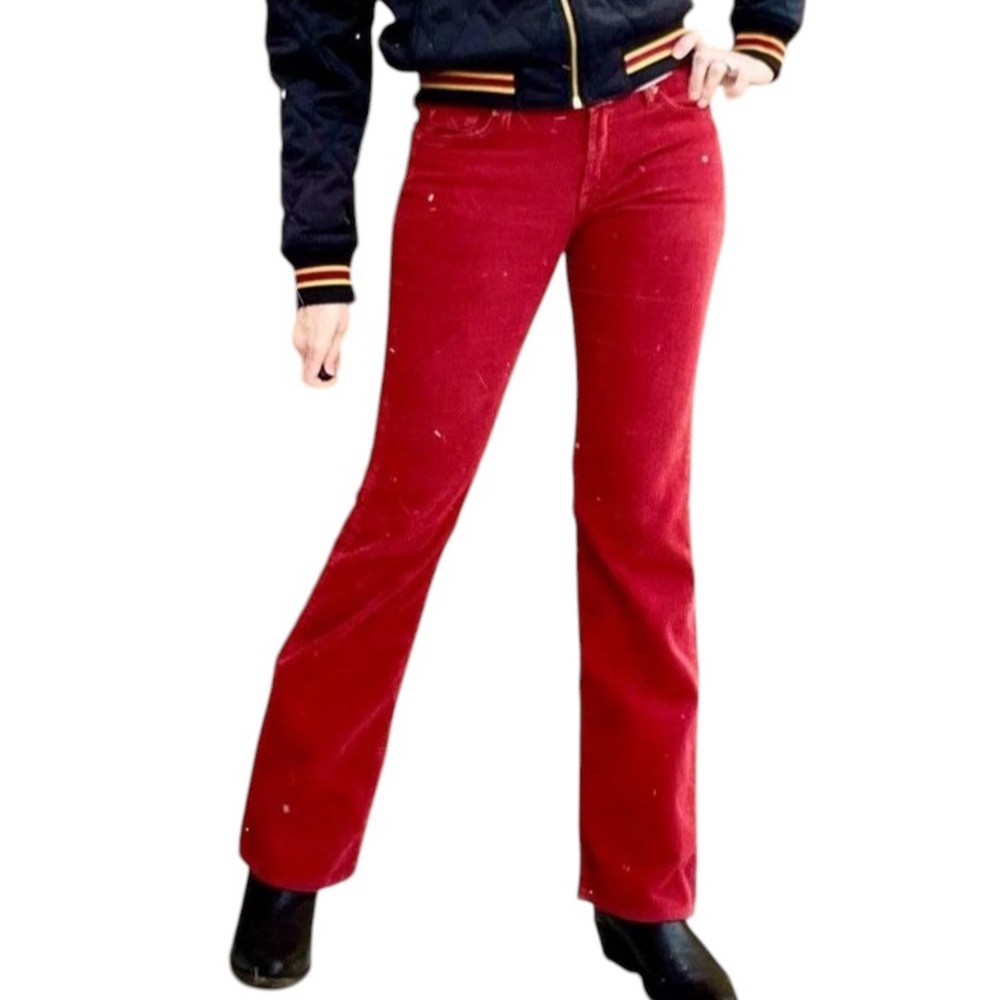 7 for all Mankind rust corduroy pants